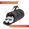 Ink+Ivy ROCK YOUR LIFE All-in-One Gym Bag  Travel Bag  Camping Bag  Superior Anti-Stench, Water Resistant, 600D Tear-Proof Polyester Protection and Separate Shoe Compartment  Black (LAF05-814) view 2