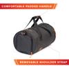 Ink+Ivy ROCK YOUR LIFE All-in-One Gym Bag  Travel Bag  Camping Bag  Superior Anti-Stench, Water Resistant, 600D Tear-Proof Polyester Protection and Separate Shoe Compartment  Black (LAF05-814) view 3