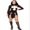 4916 - 2pc Loving Nun Medium/Large / Black/White view 4