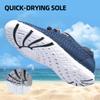 DOUSSPRT Men's Water Shoes Quick Drying Sports Aqua Shoes Blue Size 12.5 view 4