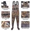 FISHINGSIR Fishing Waders for Men with Boots Womens Chest Waders 2-Ply Nylon/PVC Waterproof for Hunting with Boot Hanger view 2