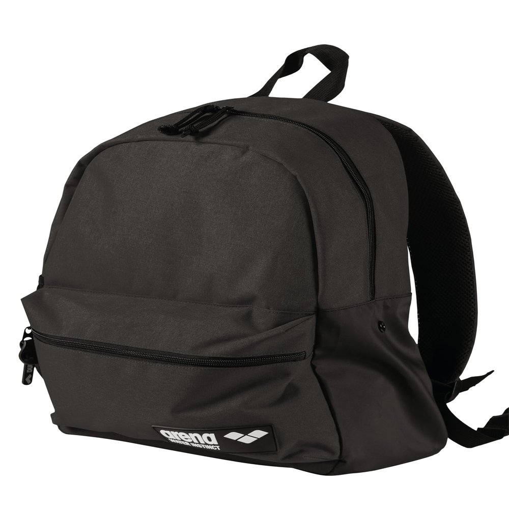 ARENA Team 30 Backpack Unisex Travel Daypack for Men and Women, Gym Training Gear Equipment Bag for Swimmers, 30 Liters, Black Melange