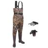 FISHINGSIR Fishing Waders for Men with Boots Womens Chest Waders 2-Ply Nylon/PVC Waterproof for Hunting with Boot Hanger view 1