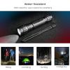 Feyachi FL14-MB Flashlight 1200 Lumen Matte Black LED Light with Flashlight Mount and Pressure Switch Included view 4