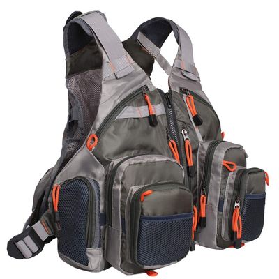 Waxaya Lightweight Fly Fishing Vest with Multi Pockets Adjustable Size Mesh Fishing Backpack for Men and Women(Green)
