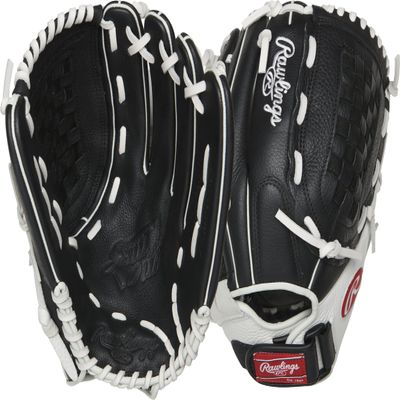 Rawlings Shutout Fastpitch Softball Glove, RSO125BW-0/3 12 1/2 BSK/FLCV, 12.5" | Outfield
