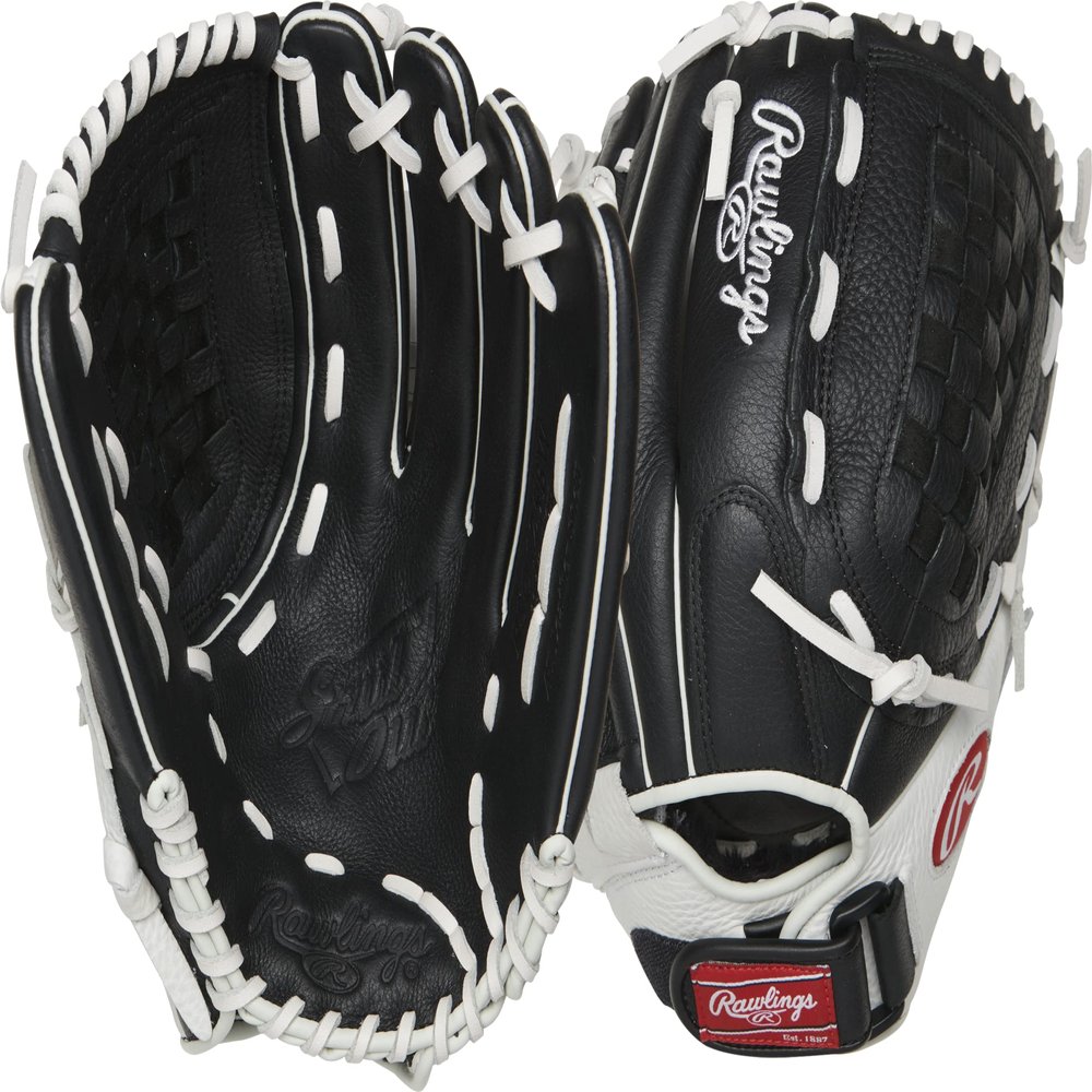 Rawlings Shutout Fastpitch Softball Glove, RSO125BW-0/3 12 1/2 BSK/FLCV, 12.5" | Outfield