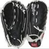 Rawlings Shutout Fastpitch Softball Glove, RSO125BW-0/3 12 1/2 BSK/FLCV, 12.5" | Outfield view 1