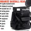 Athletico Baseball Bucket Cover Organizer - Baseball Bucket Bag With Padded Seat (Black) view 2