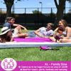 ECCOSOPHY Sandproof Beach Blanket - Oversized Sand Free Beach Mat 9'x10' - Lightweight Outdoor Picnic Blanket Anchored with 4 Corner Sand Pockets & Plastic Stakes - Heat Proof, Quick Drying & Compact view 4
