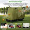 10L0L Universal 2-4 Passenger Golf Cart Cover for EZGO, Club Car and Yamaha, Waterproof Sunproof and Durable, Green view 3