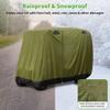 10L0L Universal 2-4 Passenger Golf Cart Cover for EZGO, Club Car and Yamaha, Waterproof Sunproof and Durable, Green view 4