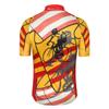 Weimostar Cycling Jersey Men Short Sleeve Road Bike Shirt Riding Tops Outdoor MTB Bicycle Clothing Yellow Red Size M view 3