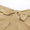 Ladies Aline Street Skirts High Waisted Swing Skirt Khaki Skirt with Pockets, M view 4