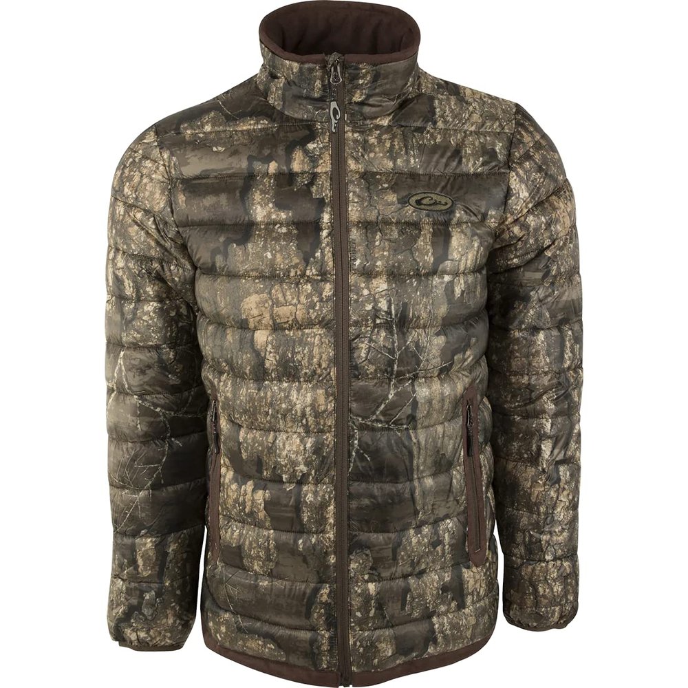 Drake Waterfowl LST Camo Double Down Layering Full Zip Medium