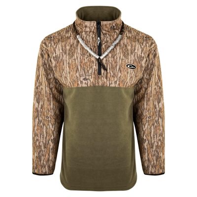 Drake Waterfowl Men's MST Quarter 1/4 Zip Refuge Eqwader Waterproof Windproof Breathable Resistant Outdoor Hunting Jacket