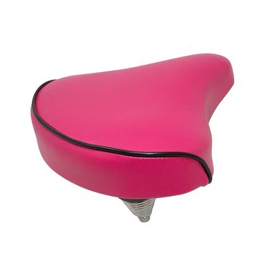 Fenix Beach Cruiser Bike 209 Classic Saddle, 10 1/4" x 10 x 1/2", Pink