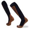 Pure Athlete Copper Compression Ski Socks  Warm Merino Wool, Over the Calf  Men, Women (1 Pair - Black, X-Large) view 1
