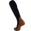 Pure Athlete Copper Compression Ski Socks  Warm Merino Wool, Over the Calf  Men, Women (1 Pair - Black, X-Large) view 2