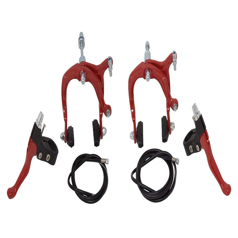 Fenix Pro MX Side Pull Alloy Brake Set (Red, Set (Front & Rear))