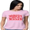 Medium Pink Women Stuck in The Upside Down T-Shirt view 2