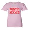 Medium Pink Women Stuck in The Upside Down T-Shirt view 3
