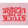 Medium Pink Women Stuck in The Upside Down T-Shirt view 4