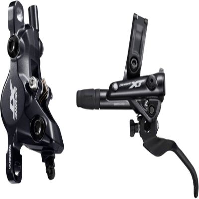 Shimano DISC Brake Assembled Set/J-KIT, DEORE XT, BL-M8100(L), BR-M8100(F), Metal PAD(W/FIN), 1000MM Hose(SM-BH90-SBM Black)
