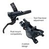 SHIMANO SLX Bl- M7100 Disc Brake Black, Left/Front view 4
