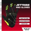 Jettribe Race Skin PWC Recreation Gloves - Silicone Throttle Grip for Non-Slip Handling and Durable Woven Lycra Men Women Youth - 4-Way Stretch with Quick Drying - Green (Small) view 2