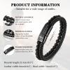 MEALGUET Men's Cross Bracelet for Men : Inspirational Bible Verse Leather Wristband Bracelets Christian Catholic Religious Jewelry Christmas Gifts Ideas for Man,I am with you Always,Medium view 4