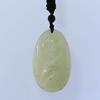 1.8" China Certified Nature Hetian Nephrite Jade Blessing Kwan-yin Hand Carved Necklace Pendant 4984 view 2