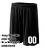 Add-On Performance Soccer Shorts with Free Numbers Youth Medium in Black view 2