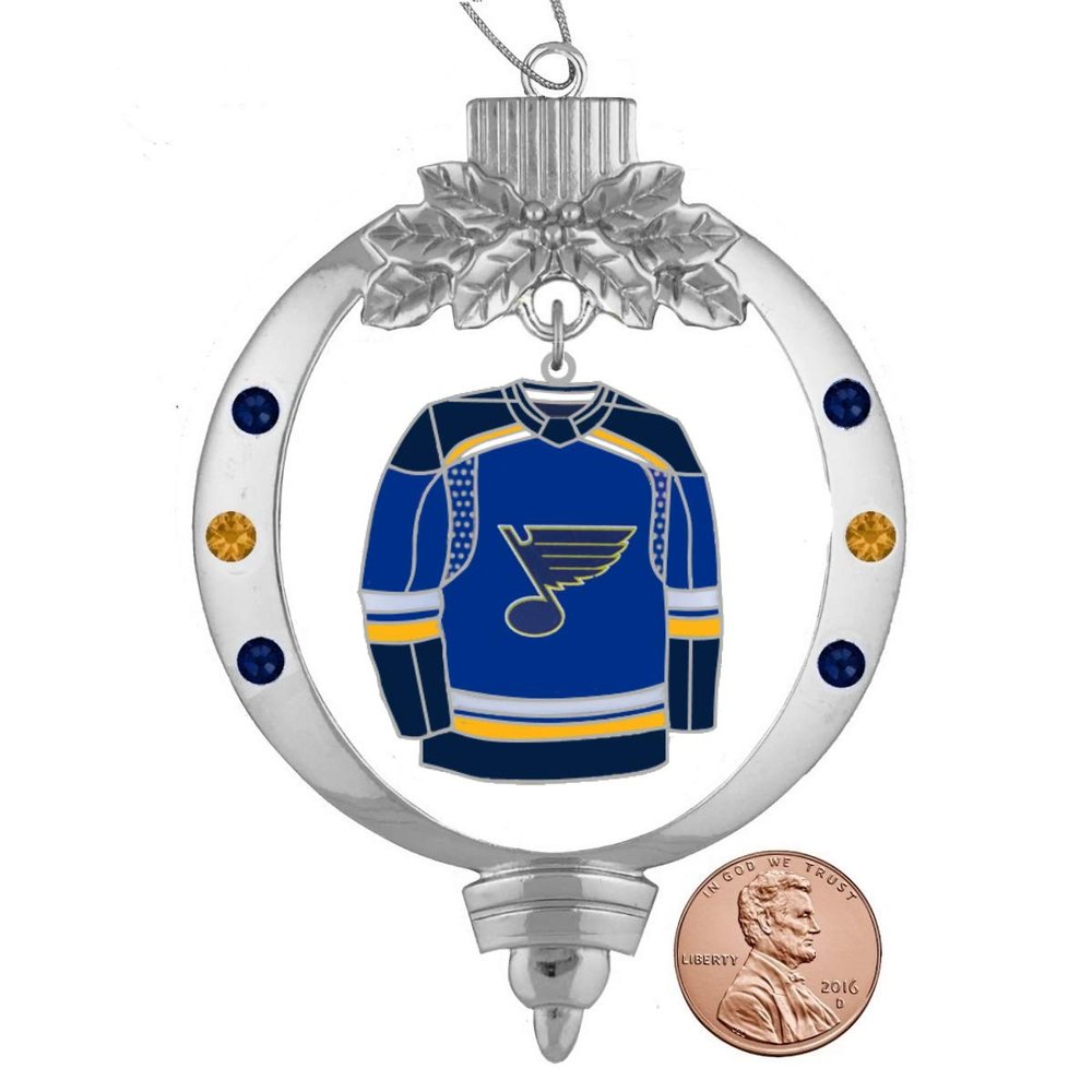 Final Touch Gifts NHL Fan Hanging Ornament (St Louis Blues Blue, Metal, Christmas)