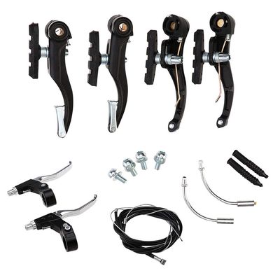 1 Set Bike Front Rear Aluminium Alloy for Mountain Road Bicycle Cycling Accessories (Black)