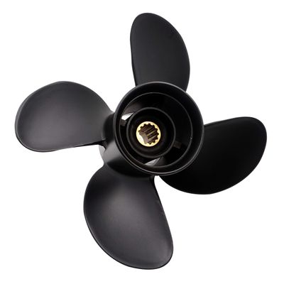 Aluminum Outboard Cupped 4 Blades Propeller Boat Prop 10.1x14 Replacement for Honda BF35/40/45/50/60HP