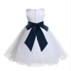 ekidsbridal White Flower Girl Dress Silver Rose Gold Malibu Blue Maroon Red Eggplant R19S 2 view 2