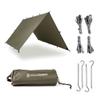 AquaQuest Safari Tarp Kit  Lightweight Waterproof (5,000 mm) Seam-Taped Ripstop Rain Fly for Backpacking, Thru-Hiking & Hammock Camping  10x7 Olive Drab view 1