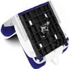 XGEAR Deluxe Low Back Boat Seat, Fold-Down Fishing Boat Seat (White/Blue, 1 Seat) view 4