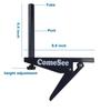 Comesee Professional Ping Pong Net Clip on Easy, Table Tennis Net and Post Set with Spring Activated Clamp, Thick Base Grip, Precision Tension Height Adjustment (Navy) view 2