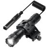 Feyachi Picatinny Tactical Flashlight 1200 Lumens, with Offset Mount & Pressure Switch, 200m Beam, 4H Runtime, Rainproof and Shockproof (Black) view 1
