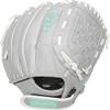 Rawlings girls 11.5 inch Softball Glove, Teal/Grey/White, US view 4