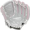 Rawlings girls 10.5 inch Softball Glove, Pink/Grey/White, US view 3