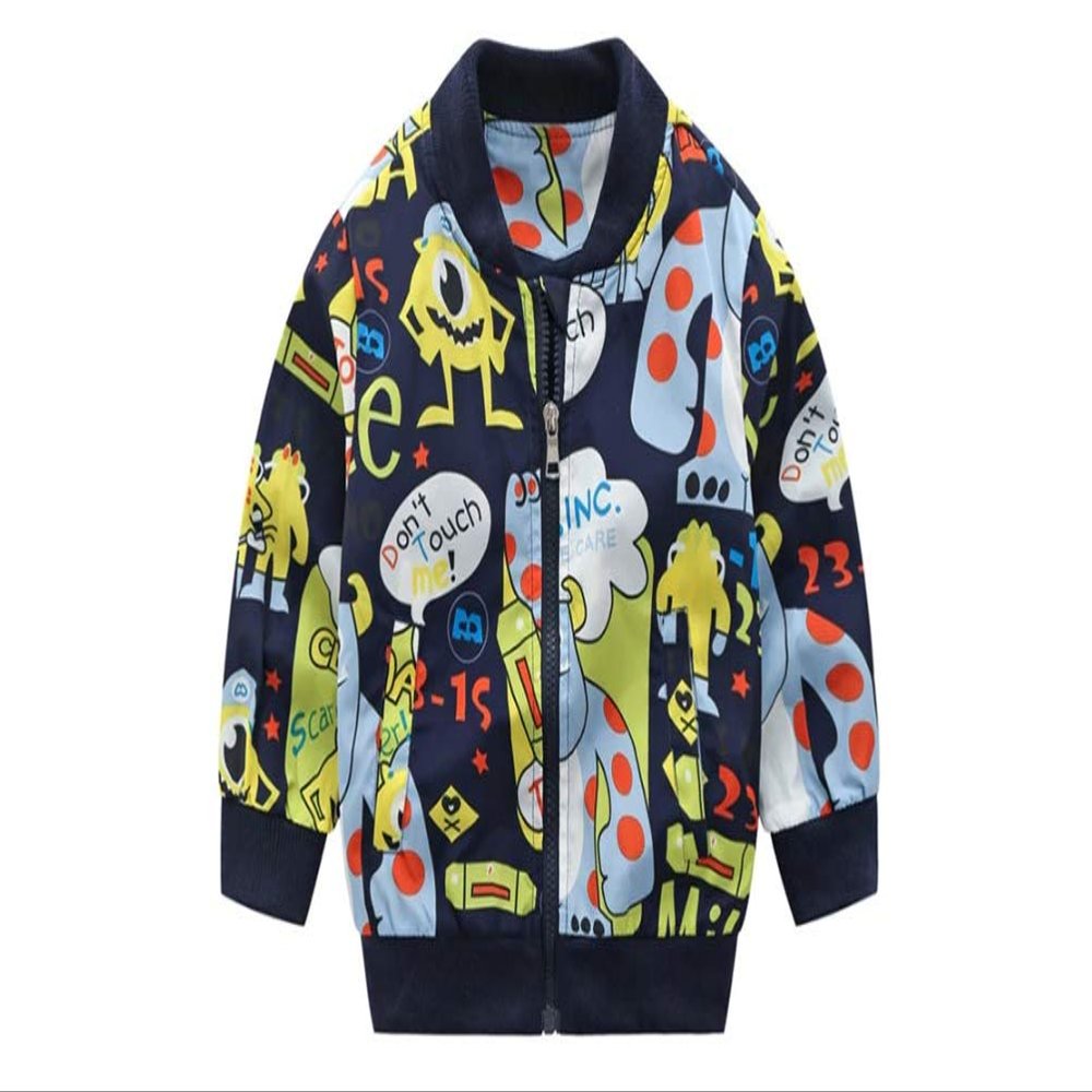 Stesti Kids Winter Coat for Baby Boy Windbreaker Bomber Jackets Winter Coat for Baby Girl (8T) Blue