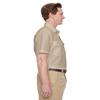Harriton Men's Key West Short-Sleeve Performance Staff Shirt XS KHAKI view 3