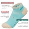 Aprilaugust Hidden Comfort No show Athletic Running socks for Men and Women (ZC_Mint & Cream (2pairs), Large) view 3