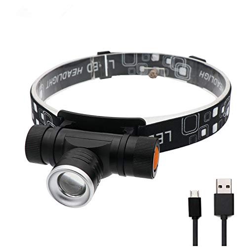 lliang headlamp 10000LM XML T6 LED Headlamp 3-Mode Zoom Headlight USB Charge Head Torch Camping Flashlight Hunting Frontal Lantern Lamp Light