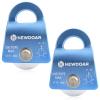 NewDoar Micro Mobile Single Pulley,20kN(4500 lb) Max Rope 1/2in for Rigging Arborist Climbing Rescue,CE Certified(20KN Blue 2pcs) view 1