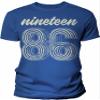 1986 Birthday Shirt for Men - Vintage 1986 Retro Bday - 006-40th Birthday Gift - F/Royal-4X view 1