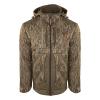 DRAKE Non-Typical Stand Hunter's Silencer Agion Active XL Warm Soft Quiet Durable Heavyweight Full-Zip Hooded Hunting Jacket, Mossy Oak Bottomland, 3X-Large view 1